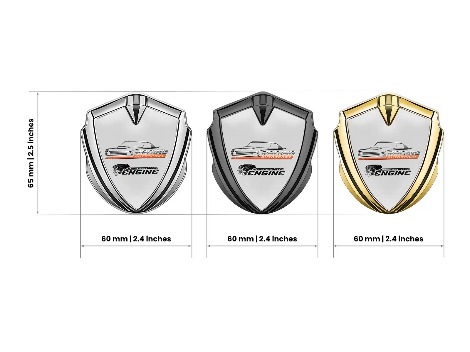 Car Badges Max Design Racing Style Badges